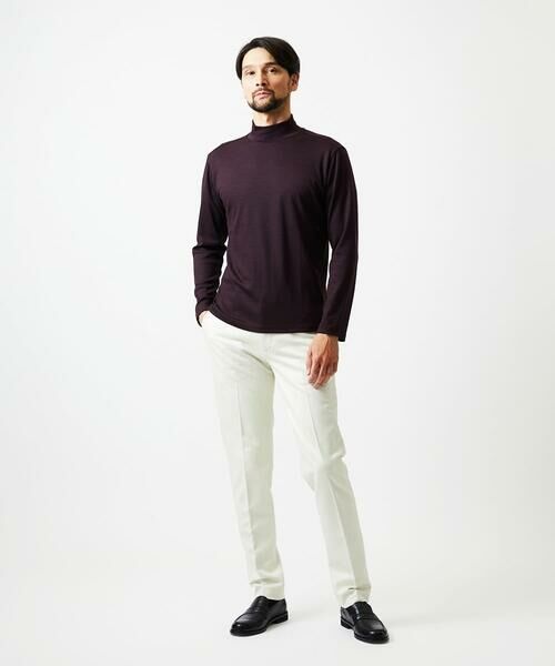 MICHEL KLEIN HOMME / ミッシェルクランオム カットソー | 《日本製》スムースモックネック長袖カットソー | 詳細3