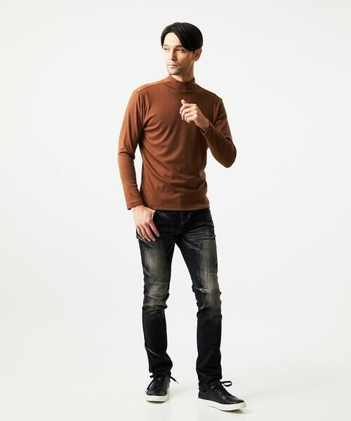 MICHEL KLEIN HOMME / ミッシェルクランオム カットソー | 《日本製》スムースモックネック長袖カットソー | 詳細4