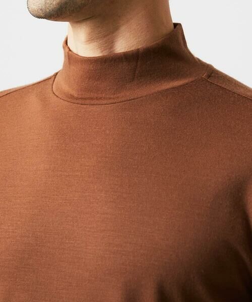 MICHEL KLEIN HOMME / ミッシェルクランオム カットソー | 《日本製》スムースモックネック長袖カットソー | 詳細7