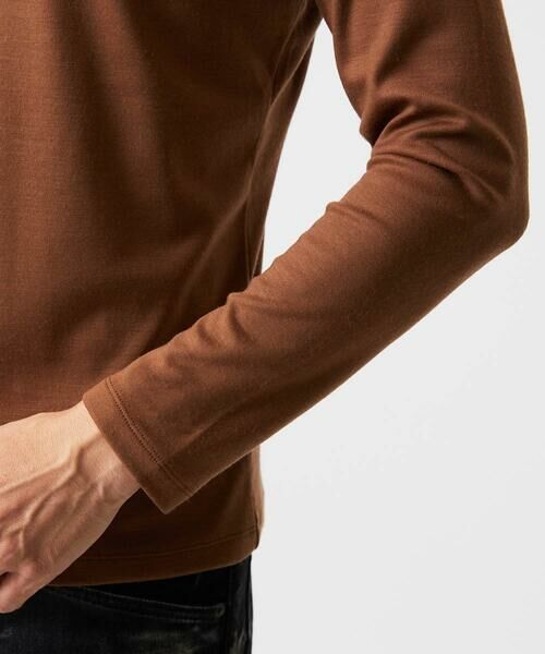 MICHEL KLEIN HOMME / ミッシェルクランオム カットソー | 《日本製》スムースモックネック長袖カットソー | 詳細8