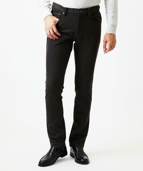 MICHEL KLEIN HOMME / ミッシェルクランオム チノ・ワークパンツ | デニム調ストレッチファイブポケットパンツ | 詳細3
