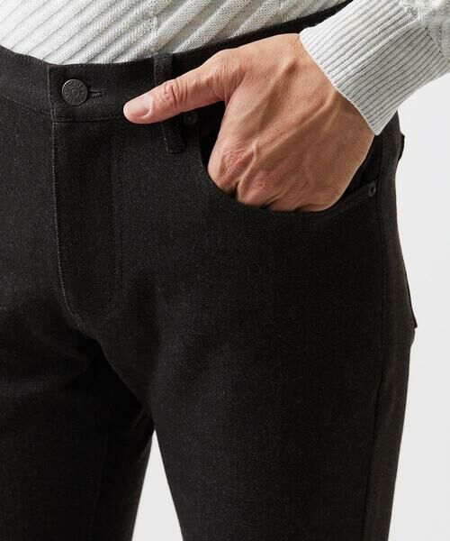 MICHEL KLEIN HOMME / ミッシェルクランオム チノ・ワークパンツ | デニム調ストレッチファイブポケットパンツ | 詳細9