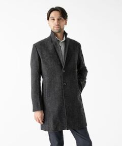 MICHEL KLEIN HOMME / ミッシェルクランオム その他アウター | ウールヘリンボンチェスターコート