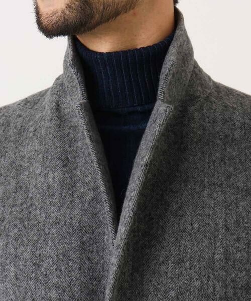 MICHEL KLEIN HOMME / ミッシェルクランオム その他アウター | ウールヘリンボンチェスターコート | 詳細5