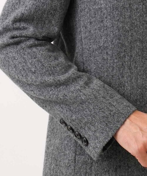 MICHEL KLEIN HOMME / ミッシェルクランオム その他アウター | ウールヘリンボンチェスターコート | 詳細6