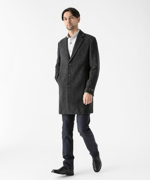 MICHEL KLEIN HOMME / ミッシェルクランオム その他アウター | ウールヘリンボンチェスターコート | 詳細15