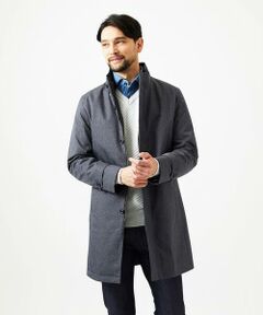 MICHEL KLEIN HOMME / ミッシェルクランオム ステンカラーコート | 2WAYスタンドカラーロングコート