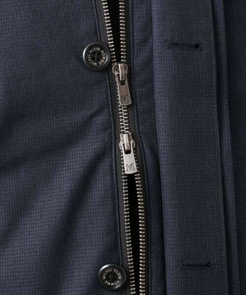 MICHEL KLEIN HOMME / ミッシェルクランオム ステンカラーコート | 2WAYスタンドカラーロングコート | 詳細11