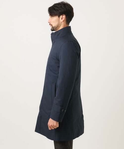 MICHEL KLEIN HOMME / ミッシェルクランオム ステンカラーコート | 2WAYスタンドカラーロングコート | 詳細3