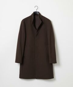 MICHEL KLEIN HOMME / ミッシェルクランオム ステンカラーコート | スタンドカラーロングコート