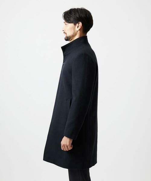 MICHEL KLEIN HOMME / ミッシェルクランオム ステンカラーコート | スタンドカラーロングコート | 詳細3
