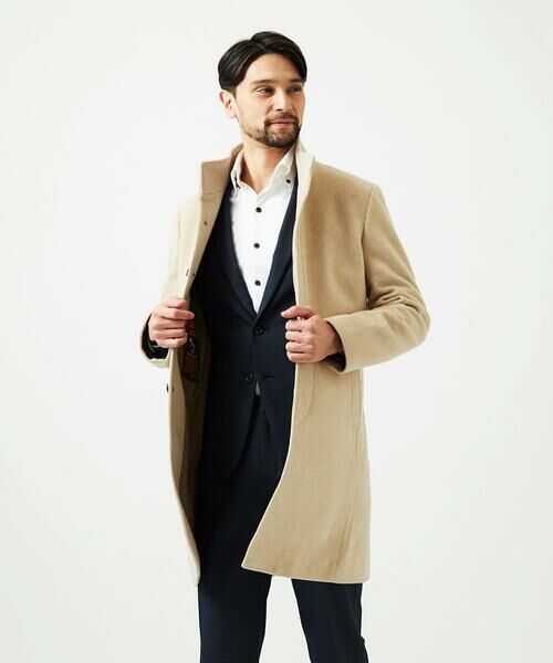 MICHEL KLEIN HOMME / ミッシェルクランオム ステンカラーコート | スタンドカラーロングコート | 詳細16