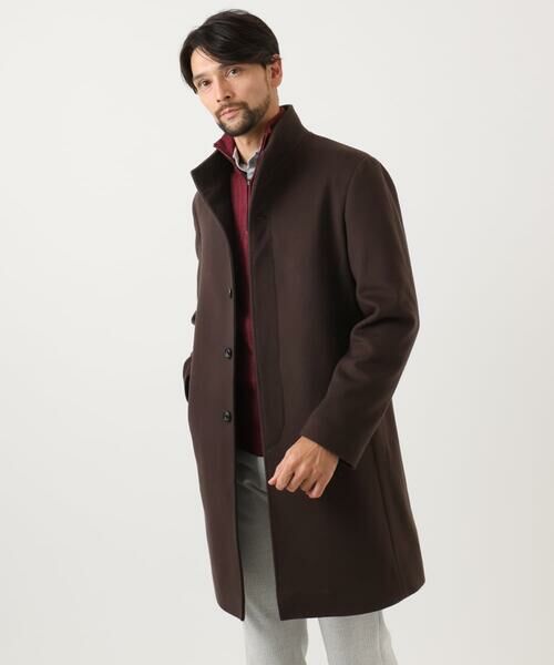 MICHEL KLEIN HOMME / ミッシェルクランオム ステンカラーコート | スタンドカラーロングコート | 詳細17