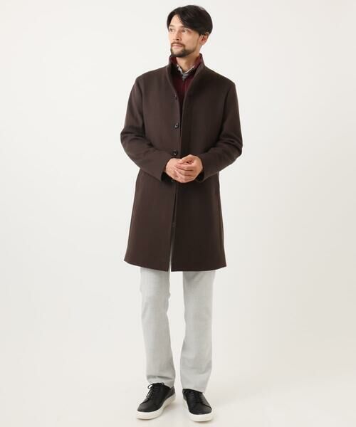 MICHEL KLEIN HOMME / ミッシェルクランオム ステンカラーコート | スタンドカラーロングコート | 詳細18