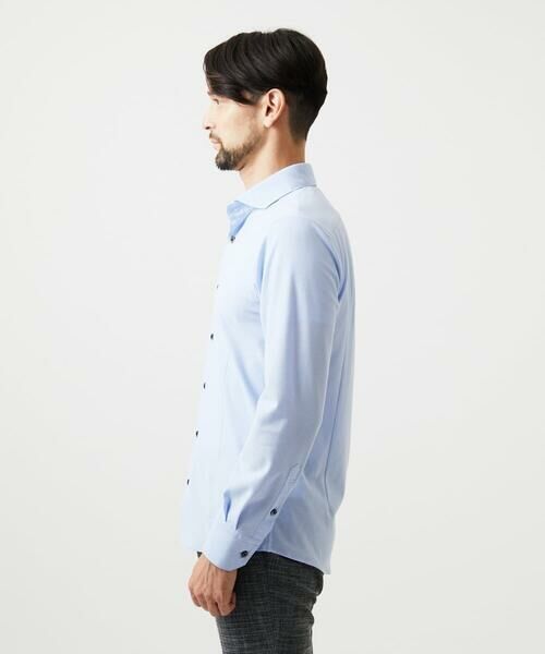 MICHEL KLEIN HOMME / ミッシェルクランオム シャツ・ブラウス | 《日本製》ベーシックジャージシャツ | 詳細3