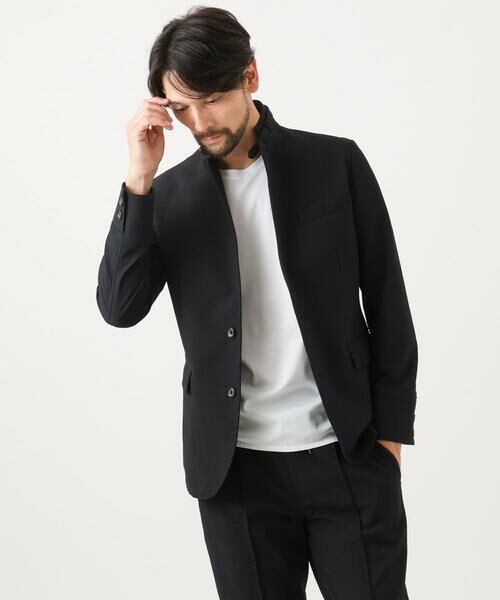 MICHEL KLEIN HOMME / ミッシェルクランオム テーラードジャケット | 【セットアップ】ビックへリンボンコンバーチブルジャケット | 詳細1