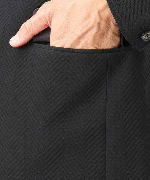 MICHEL KLEIN HOMME / ミッシェルクランオム テーラードジャケット | 【セットアップ】ビックへリンボンコンバーチブルジャケット | 詳細12