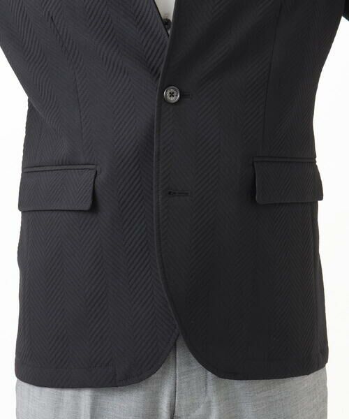 MICHEL KLEIN HOMME / ミッシェルクランオム テーラードジャケット | 【セットアップ】ビックへリンボンコンバーチブルジャケット | 詳細13