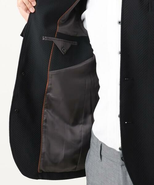 MICHEL KLEIN HOMME / ミッシェルクランオム テーラードジャケット | 【セットアップ】ビックへリンボンコンバーチブルジャケット | 詳細15