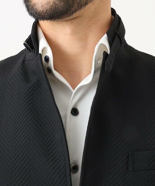 MICHEL KLEIN HOMME / ミッシェルクランオム テーラードジャケット | 【セットアップ】ビックへリンボンコンバーチブルジャケット | 詳細7