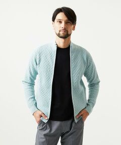 MICHEL KLEIN HOMME / ミッシェルクランオム ニット・セーター | スタンドカラ—ニットカーディガン