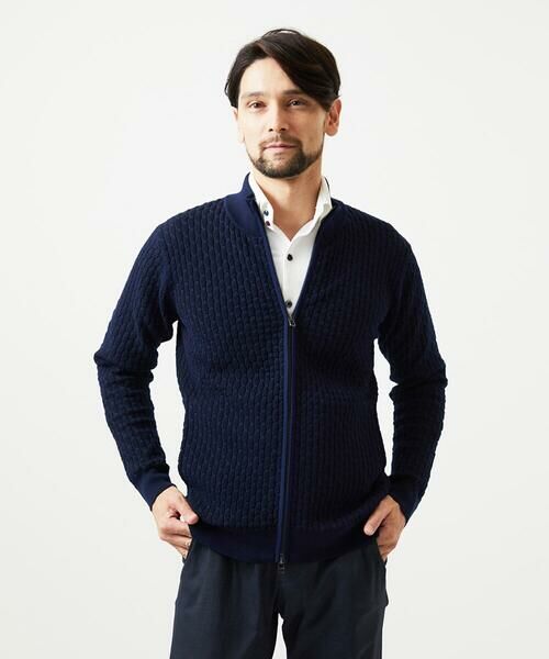MICHEL KLEIN HOMME / ミッシェルクランオム ニット・セーター | スタンドカラ—ニットカーディガン | 詳細5
