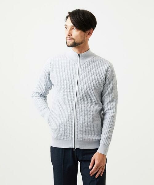 MICHEL KLEIN HOMME / ミッシェルクランオム ニット・セーター | スタンドカラ—ニットカーディガン | 詳細10