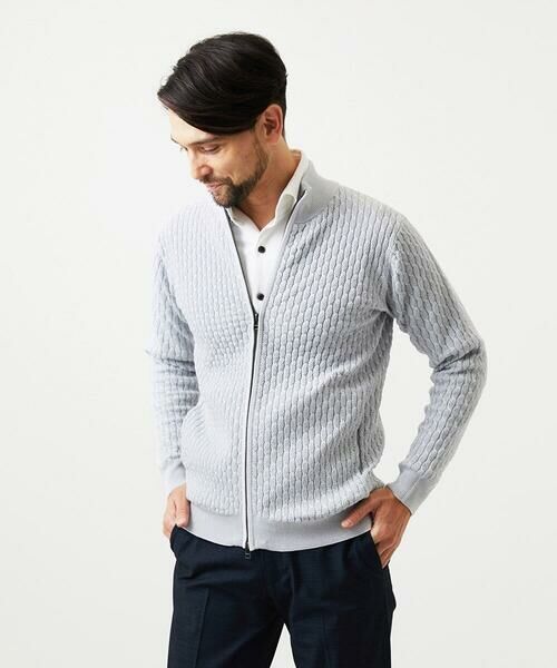 MICHEL KLEIN HOMME / ミッシェルクランオム ニット・セーター | スタンドカラ—ニットカーディガン | 詳細8