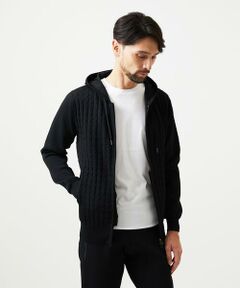 MICHEL KLEIN HOMME / ミッシェルクランオム ニット・セーター | 【セットアップ】ニットジップアップパーカー