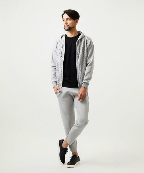 MICHEL KLEIN HOMME / ミッシェルクランオム ニット・セーター | 【セットアップ】ニットジップアップパーカー | 詳細1