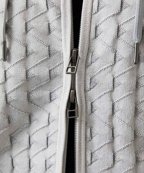 MICHEL KLEIN HOMME / ミッシェルクランオム ニット・セーター | 【セットアップ】ニットジップアップパーカー | 詳細11