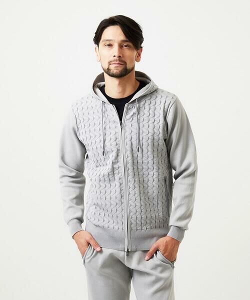 MICHEL KLEIN HOMME / ミッシェルクランオム ニット・セーター | 【セットアップ】ニットジップアップパーカー | 詳細2