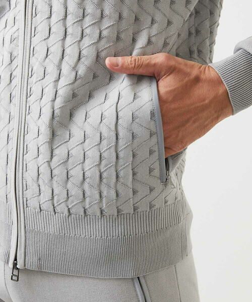 MICHEL KLEIN HOMME / ミッシェルクランオム ニット・セーター | 【セットアップ】ニットジップアップパーカー | 詳細9
