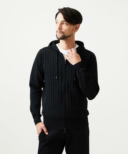 MICHEL KLEIN HOMME / ミッシェルクランオム ニット・セーター | 【セットアップ】ニットジップアップパーカー | 詳細13