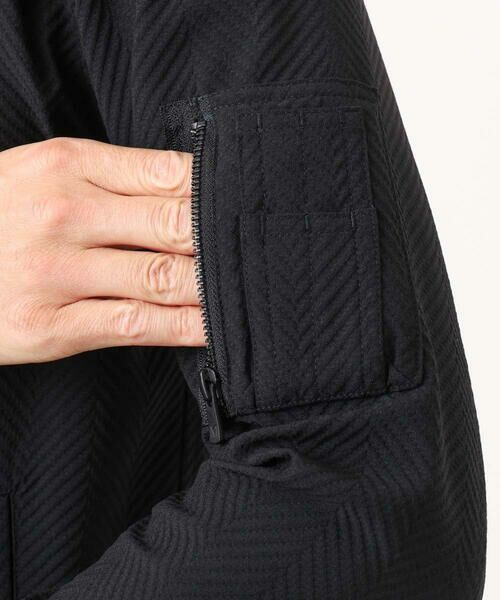 MICHEL KLEIN HOMME / ミッシェルクランオム その他アウター | 【セットアップ】ビックへリンボンMA-1ブルゾン | 詳細7