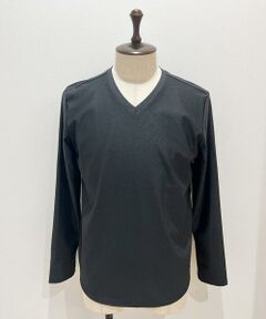 MICHEL KLEIN HOMME / ミッシェルクランオム カットソー | 《日本製》バイアスチェック柄Vネックカットソー