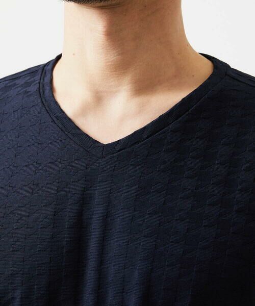 MICHEL KLEIN HOMME / ミッシェルクランオム カットソー | チドリ柄Vネックカットソー | 詳細4