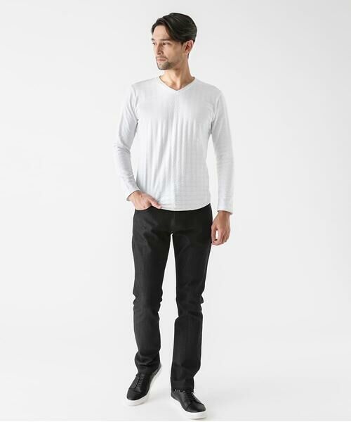 MICHEL KLEIN HOMME / ミッシェルクランオム カットソー | チドリ柄Vネックカットソー | 詳細8