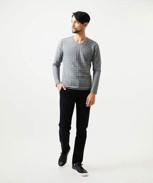 MICHEL KLEIN HOMME / ミッシェルクランオム カットソー | チドリ柄Vネックカットソー | 詳細10