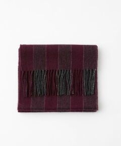 MICHEL KLEIN HOMME / ミッシェルクランオム マフラー・ショール・スヌード・ストール | ストライプ柄カシミヤマフラー