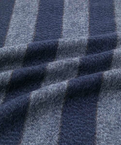 MICHEL KLEIN HOMME / ミッシェルクランオム マフラー・ショール・スヌード・ストール | ストライプ柄カシミヤマフラー | 詳細1