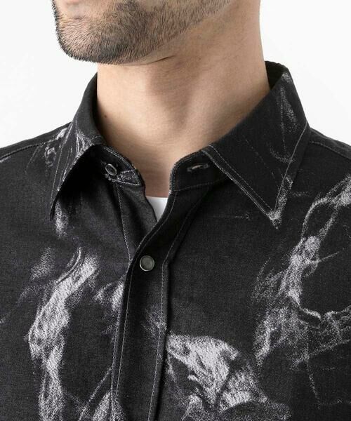 MICHEL KLEIN HOMME / ミッシェルクランオム シャツ・ブラウス | スモーク柄長袖シャツ | 詳細7