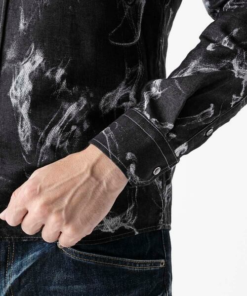 MICHEL KLEIN HOMME / ミッシェルクランオム シャツ・ブラウス | スモーク柄長袖シャツ | 詳細8