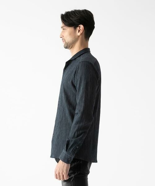 MICHEL KLEIN HOMME / ミッシェルクランオム シャツ・ブラウス | ジャージストライプ長袖シャツ | 詳細4