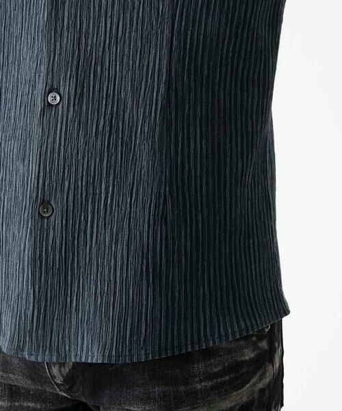 MICHEL KLEIN HOMME / ミッシェルクランオム シャツ・ブラウス | ジャージストライプ長袖シャツ | 詳細8