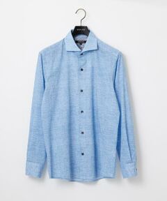 MICHEL KLEIN HOMME / ミッシェルクランオム シャツ・ブラウス | コットンウェーブ長袖シャツ