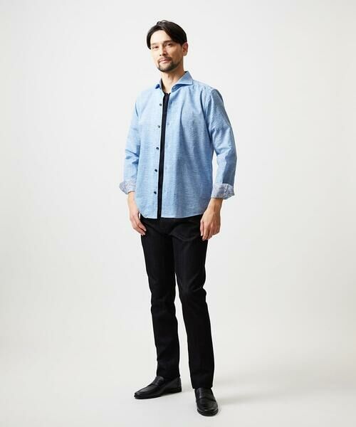 MICHEL KLEIN HOMME / ミッシェルクランオム シャツ・ブラウス | コットンウェーブ長袖シャツ | 詳細7