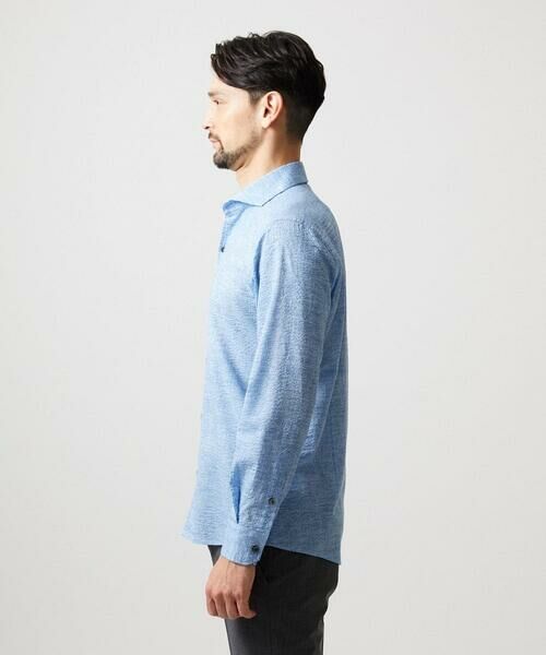 MICHEL KLEIN HOMME / ミッシェルクランオム シャツ・ブラウス | コットンウェーブ長袖シャツ | 詳細8