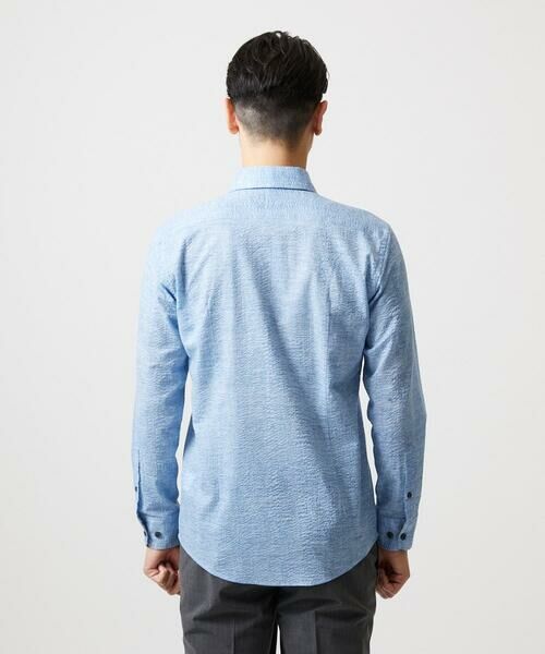 MICHEL KLEIN HOMME / ミッシェルクランオム シャツ・ブラウス | コットンウェーブ長袖シャツ | 詳細9