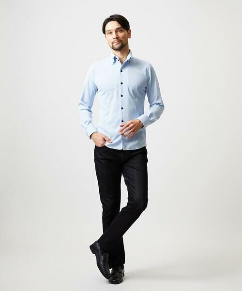 MICHEL KLEIN HOMME / ミッシェルクランオム シャツ・ブラウス | 《日本製》ボタンダウン長袖シャツ | 詳細2